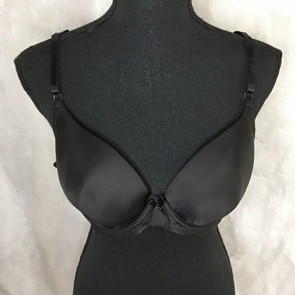 Mamia black size 40 C lightly padded bow in front - Picture 2 of 2